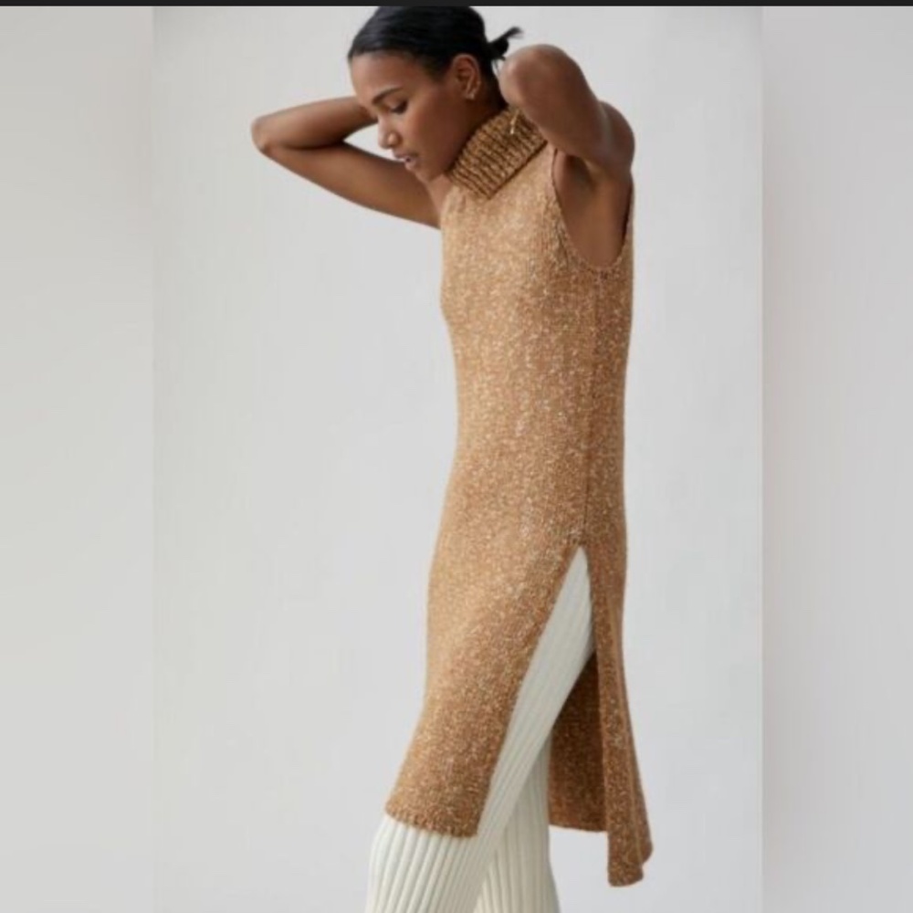 Anthropologie Long Sleeveless Turtleneck
